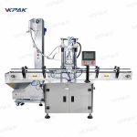 Automatische lineare Servo-Einzelkopf-Flaschenfutter-Schraubverschlussmaschine