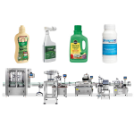 Automatische Abfüll- und Etikettierlinie für Flüssigdünger für Pestizide