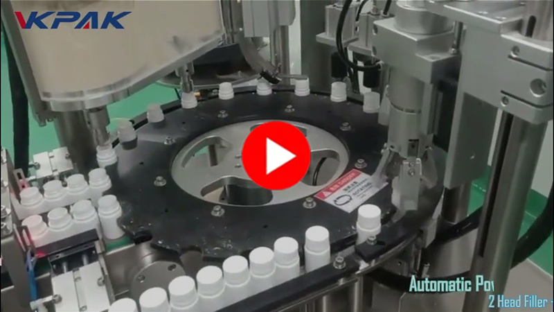 Monoblock-Füll- und Verschließmaschine für Pulverflaschen