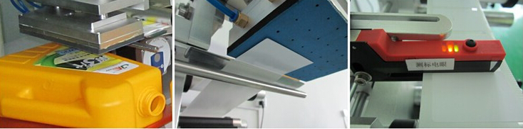 Ausgussbeutel Plastiktüten-Etikettiermaschine Halbautomatisch für flache Oberflächen