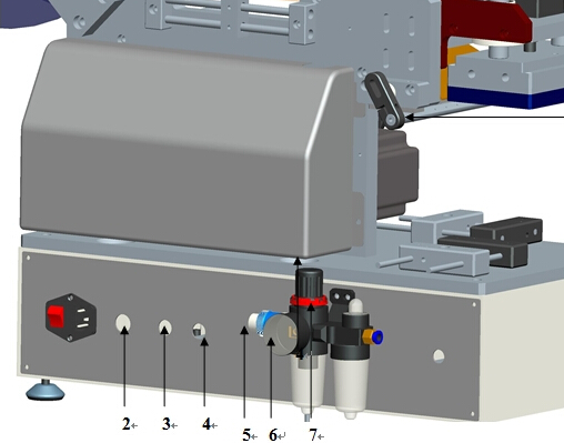 Ausgussbeutel Plastiktüten-Etikettiermaschine Halbautomatisch für flache Oberflächen