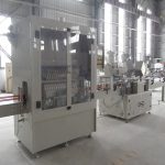 Automatische Abfüll- und Verschlusslinie für Winkelhalsflaschen für ätzende Flüssigkeiten